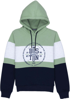 Status Quo Full Sleeve Color Block Boys Sweatshirt