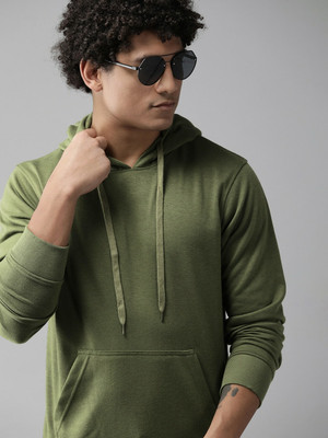 Roadster Full Sleeve Solid Men Sweatshirt