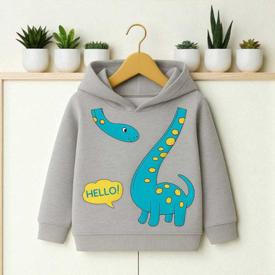 DOODEEKIDS Full Sleeve Graphic Print Baby Boys & Baby Girls Sweatshirt