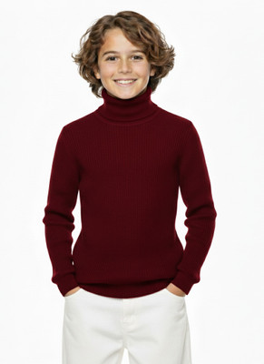 Clothify Full Sleeve Self Design Boys Sweatshirt