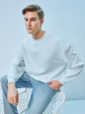 BEWAKOOF Full Sleeve Solid Men Sweatshirt