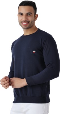 Maleno Full Sleeve Solid Men Sweatshirt