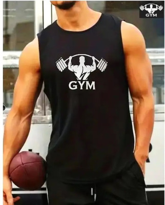HR FASHION Sleeveless Printed Men Sweatshirt