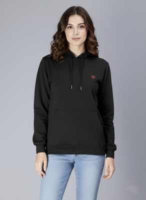 METRONAUT Women's Solid Fleece Fabric Full Sleeve Sweatshirt Hoodie. Full Sleeve Solid Women Sweatshirt