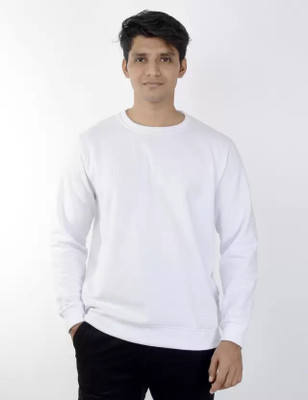 R Creation Full Sleeve Solid Men Sweatshirt