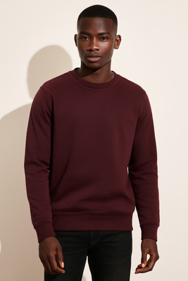 ParcelYard Full Sleeve Solid Men Sweatshirt