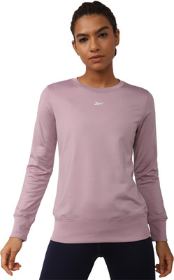 REEBOK Full Sleeve Solid Women Sweatshirt