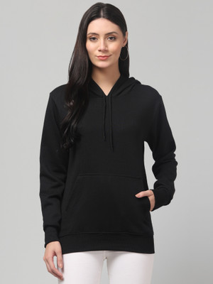 Aura Glam Full Sleeve Solid Men & Women Sweatshirt