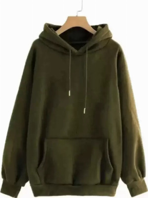 HK CREATION Full Sleeve Solid Men Sweatshirt