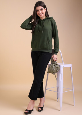 Adyavastram Full Sleeve Solid Women Sweatshirt