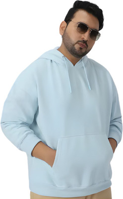 KIXO PLUS Full Sleeve Solid Men Sweatshirt