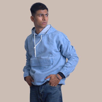 Dukbuk Full Sleeve Self Design Men Reversible Sweatshirt