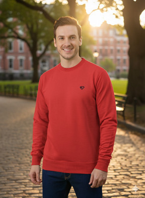 AAITHAN Full Sleeve Solid Men Sweatshirt