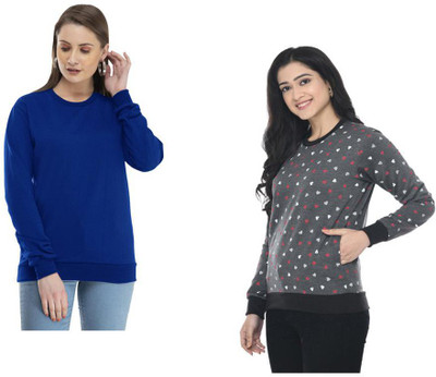 KAVYA Full Sleeve Printed Women Sweatshirt