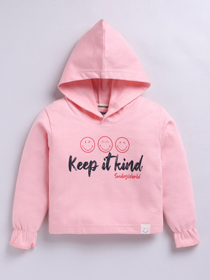 Happy Faces Full Sleeve Printed Girls Sweatshirt