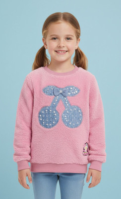 SAALVIA Full Sleeve Printed Girls Sweatshirt