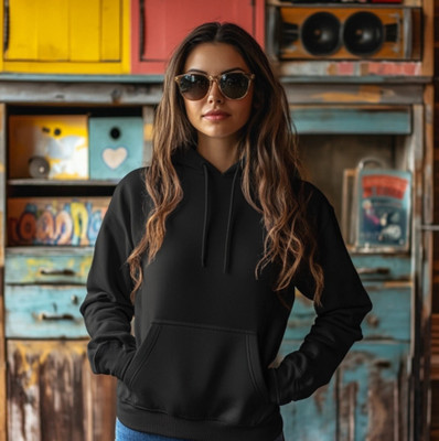 JUNEBERRY Full Sleeve Solid Women Sweatshirt