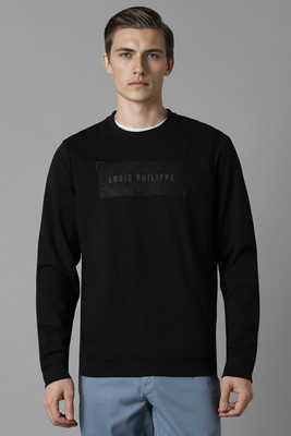 Louis Philippe Ath.Work Full Sleeve Solid Men Sweatshirt