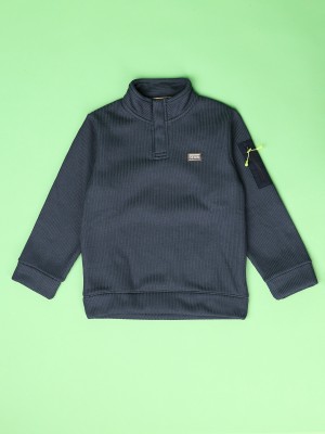 V-MART Full Sleeve Solid Boys Sweatshirt