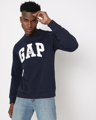 GAP Full Sleeve Embroidered Men Sweatshirt