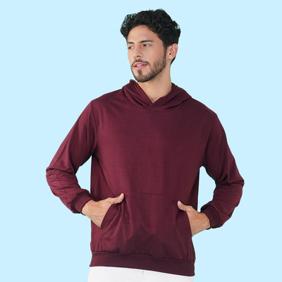 Nusyl Full Sleeve Solid Men Sweatshirt