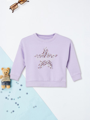 MAX Full Sleeve Printed Girls Sweatshirt