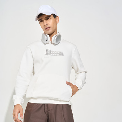Peregrine by Pantaloons Full Sleeve Solid Men Sweatshirt