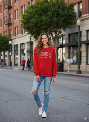 Stylezone Full Sleeve Self Design Women Sweatshirt