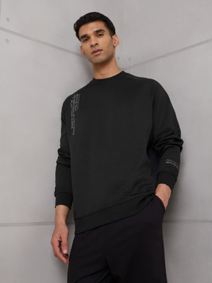 TECHNOSPORT Full Sleeve Solid Men Sweatshirt
