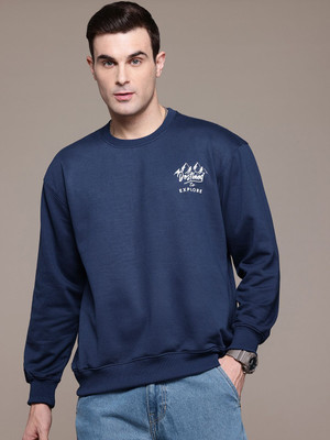 Roadster Full Sleeve Solid Men Sweatshirt