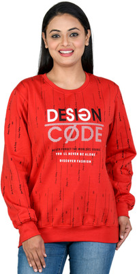 SHAUN Full Sleeve Printed Women Sweatshirt