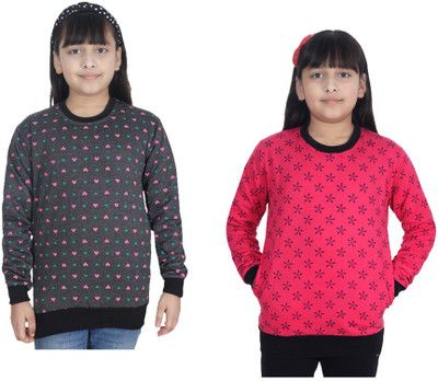 IndiWeaves Full Sleeve Printed Girls Sweatshirt