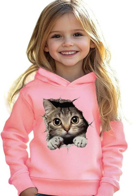KEESOR Full Sleeve Printed Girls Sweatshirt