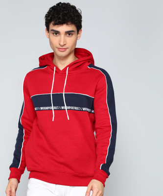 WROGN Full Sleeve Color Block Men Sweatshirt