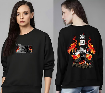 RED CLOVER Full Sleeve Printed Women Sweatshirt