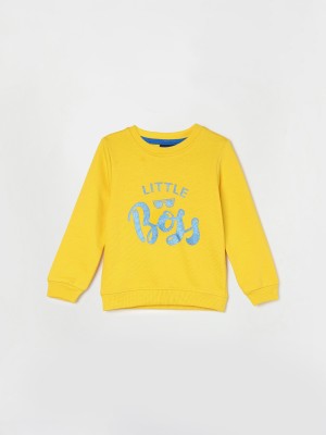 Juniors by Lifestyle Full Sleeve Solid Baby Boys Sweatshirt