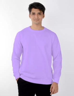 Datalact Full Sleeve Solid Men Sweatshirt