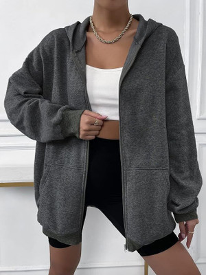 Artivri Full Sleeve Solid Women Sweatshirt