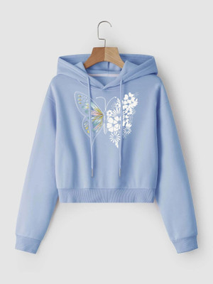 Vmens Printed Round Neck Formal Women Light Blue Sweater