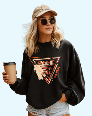 AOOSH Full Sleeve Graphic Print Women Sweatshirt