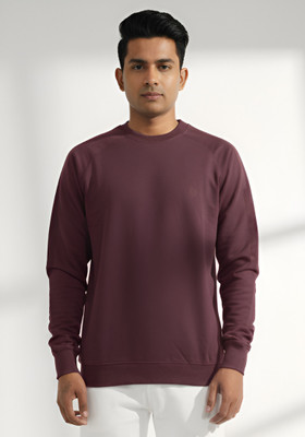 Dollar Full Sleeve Solid Men Sweatshirt