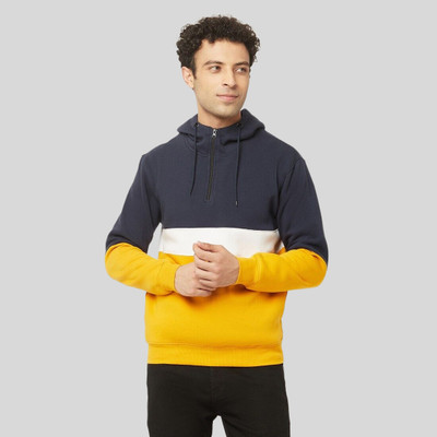 HouseOfCommon Full Sleeve Color Block Men Sweatshirt