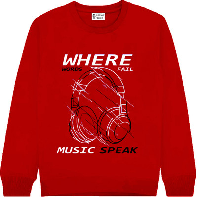 SILVER FANG Full Sleeve Printed Boys Sweatshirt