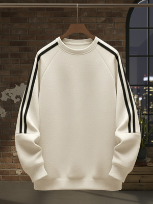 TeeWink Full Sleeve Striped Men Sweatshirt