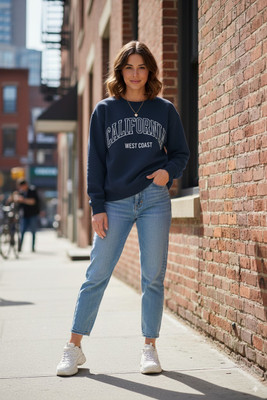 Stylezone Full Sleeve Self Design Women Sweatshirt