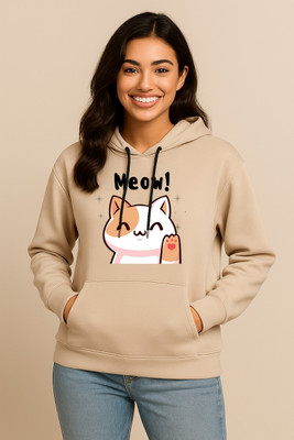 HouseOfCommon Self Design Round Neck Casual Women Beige Sweater