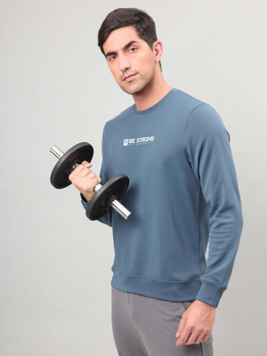 TECHNOSPORT Full Sleeve Solid Men Sweatshirt