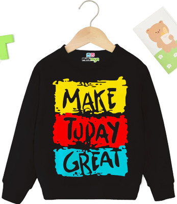 MINI MYN Full Sleeve Graphic Print Boys Sweatshirt
