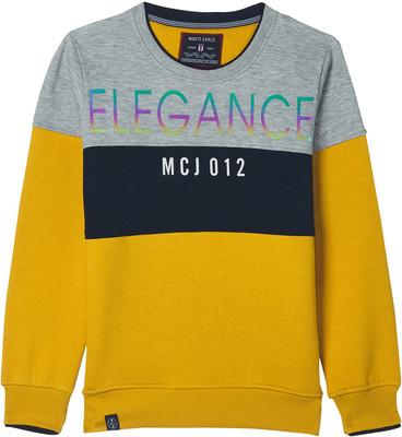 MONTE CARLO Full Sleeve Printed Boys Sweatshirt