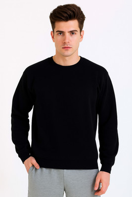 ONNEXO Full Sleeve Solid, Printed, Self Design, Graphic Print, Geometric Print Men Sweatshirt